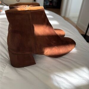 Vince Suede Booties.  Size 38 Brown.